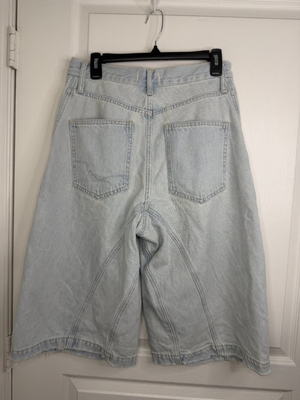 Free People Denim -Culotte Shorts – 28 (oversized)- Light Wash- MSRP $128 - Picture 14 of 14